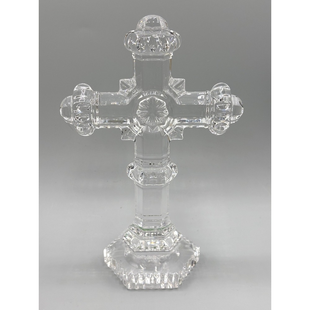 Galway Irish‎ Crystal Standing Cross 24% Lead Crystal Made in Ireland 7.5 Inch